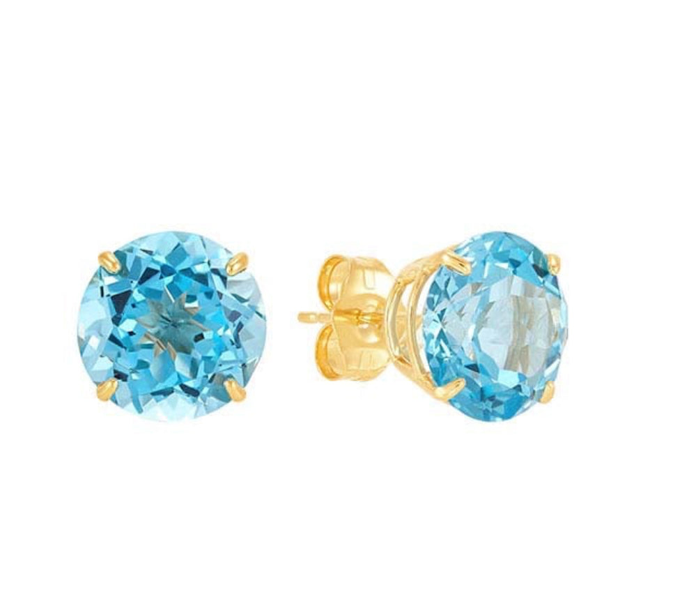 Round Amethys and Topaz