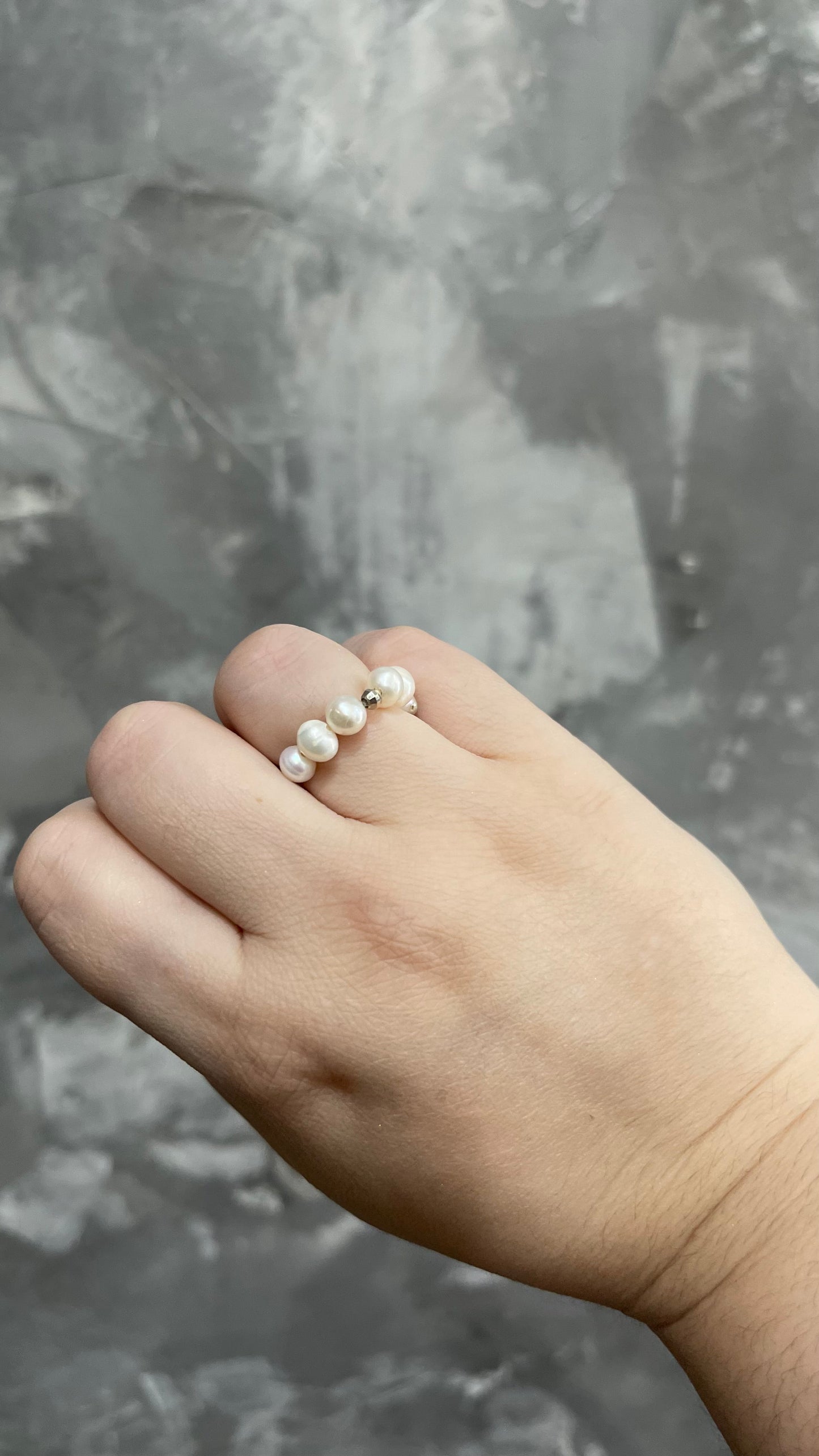 Elastic Pearls Rings