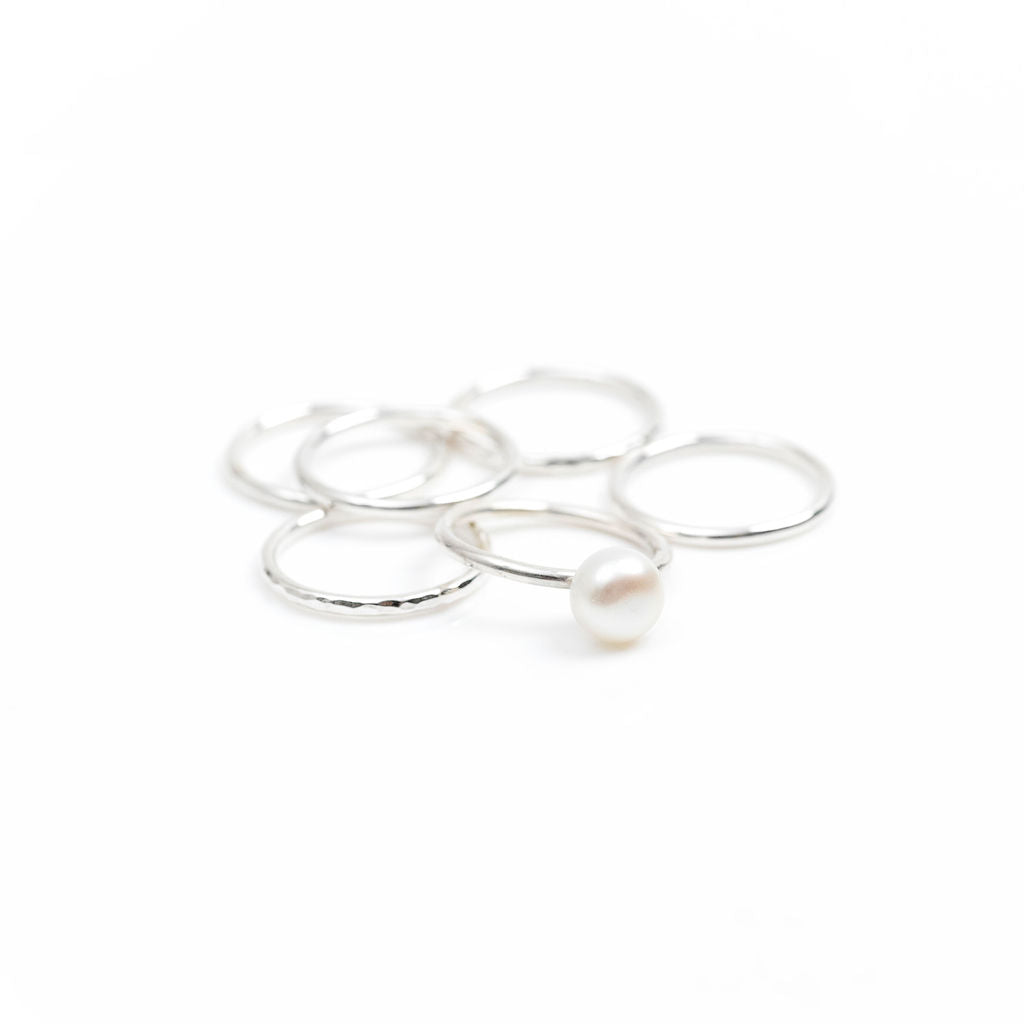 Pearl- mini rings