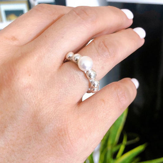 Pearl Rosary Ring