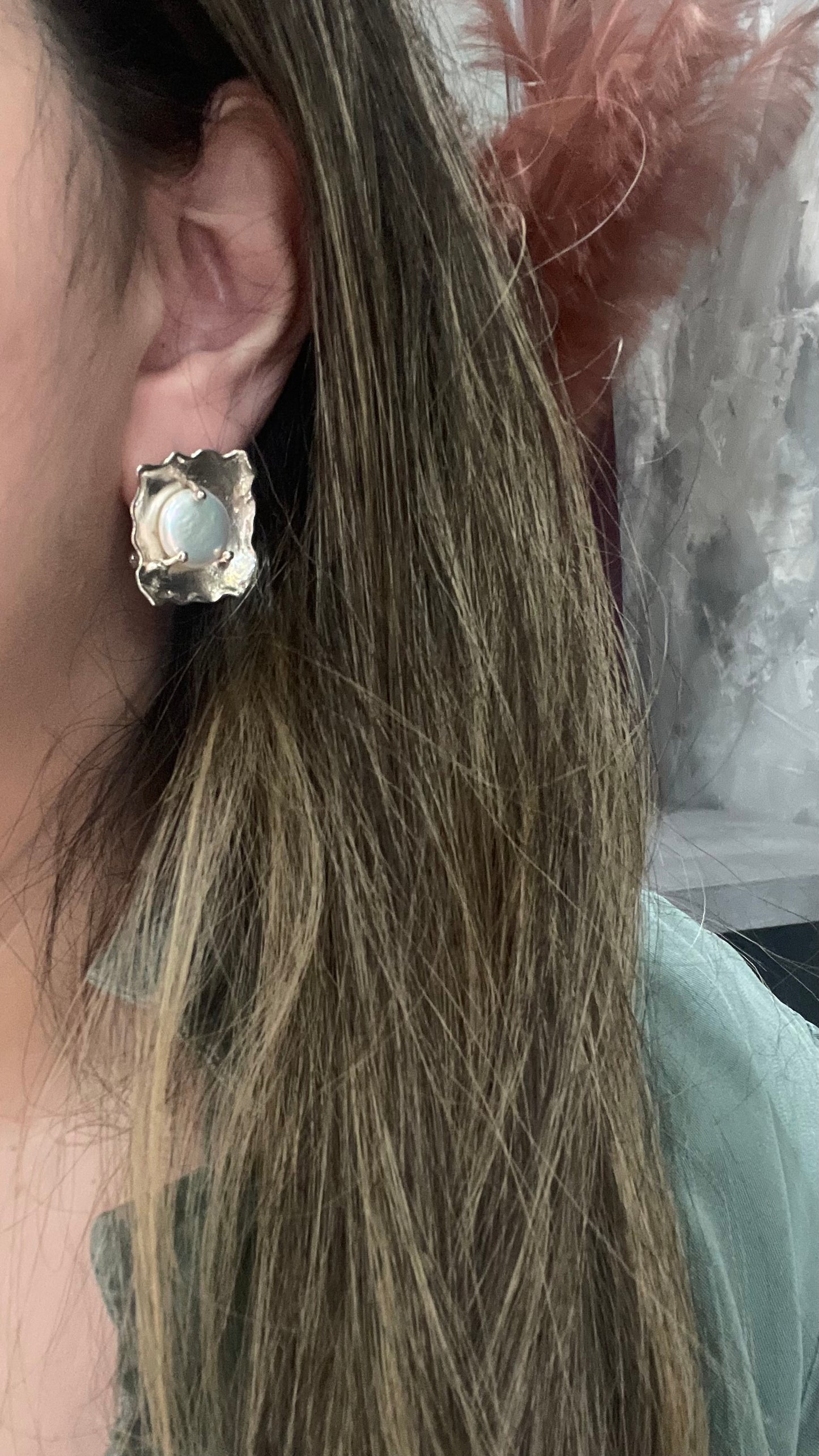 Silver & Coins Omega Studs