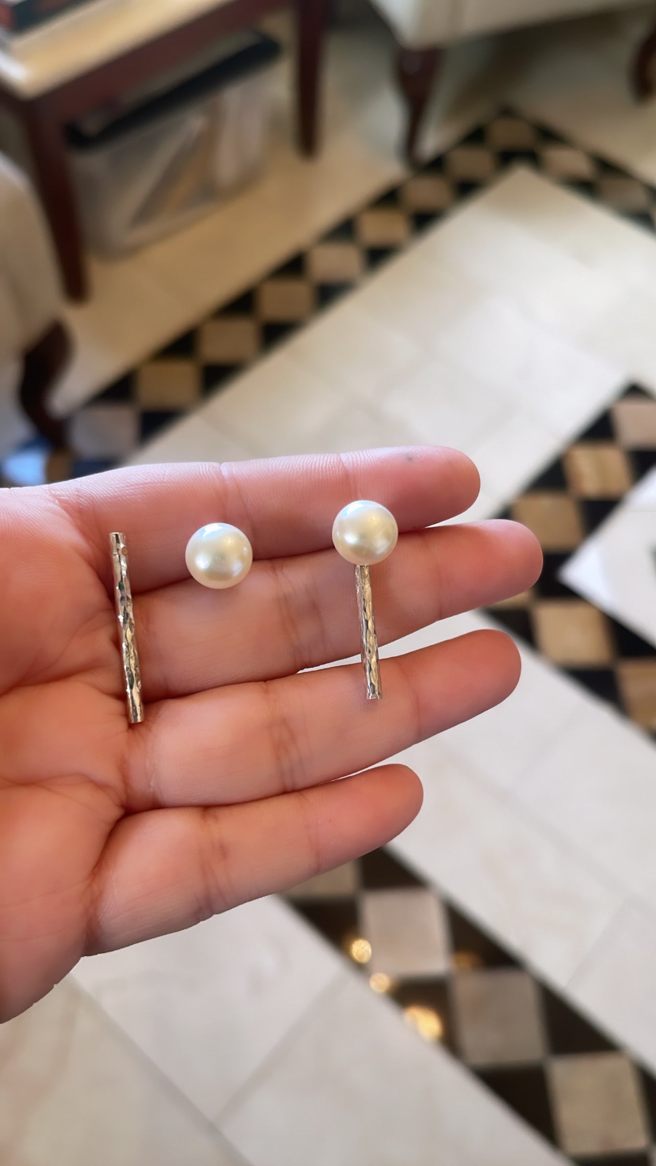 Minimalist Pearl Stud (doble uso ) PRE ORDER