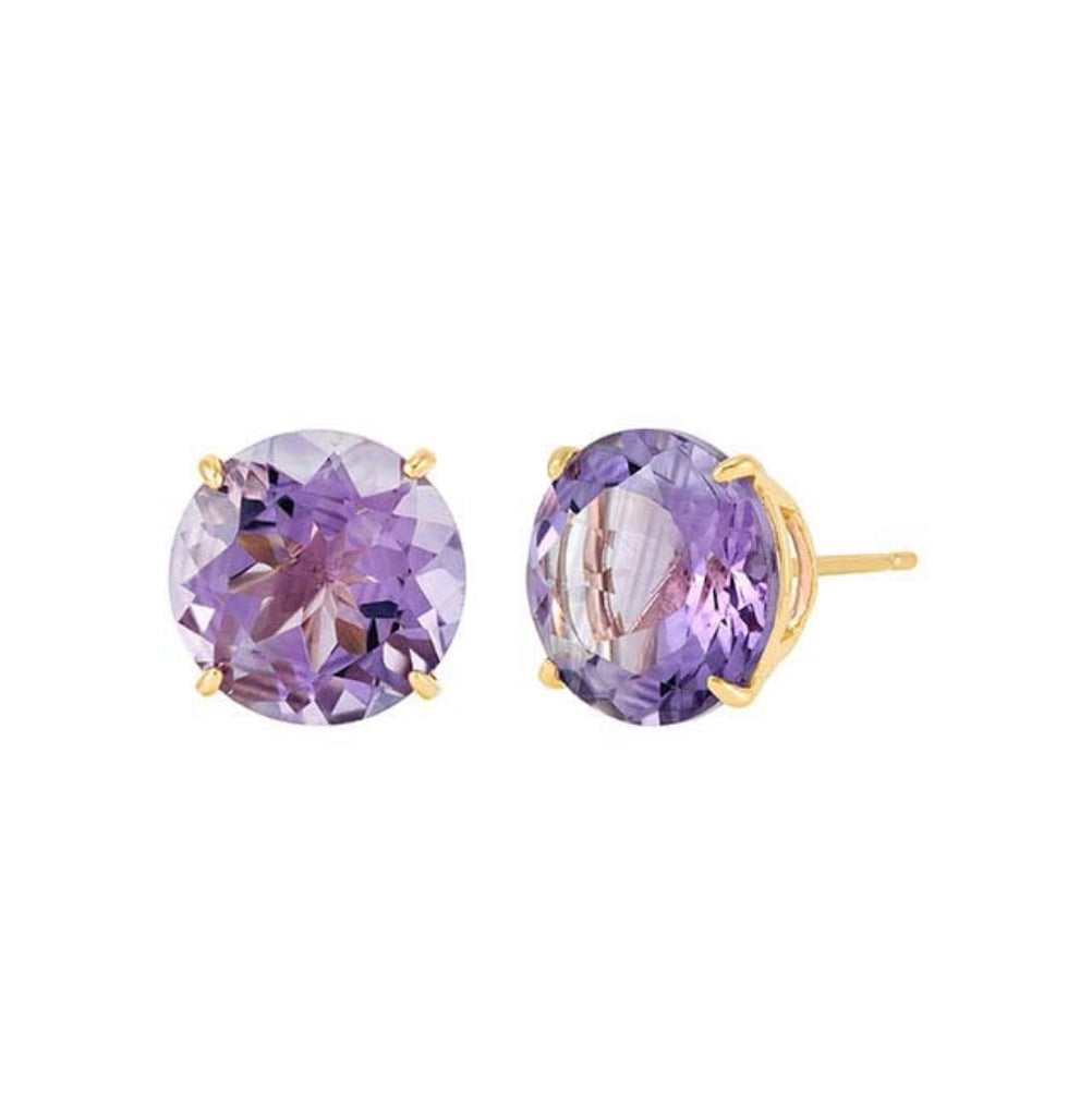 Round Amethys and Topaz