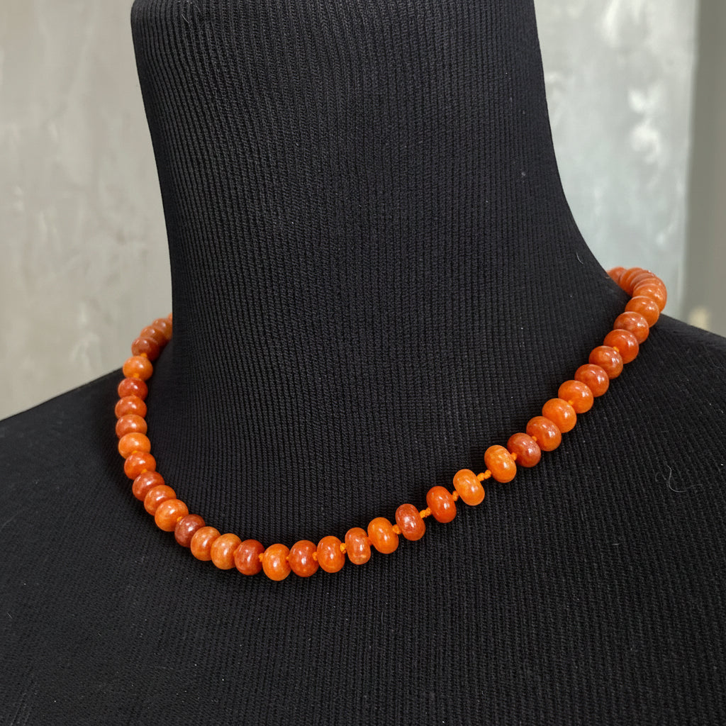 Natural gemstone necklace