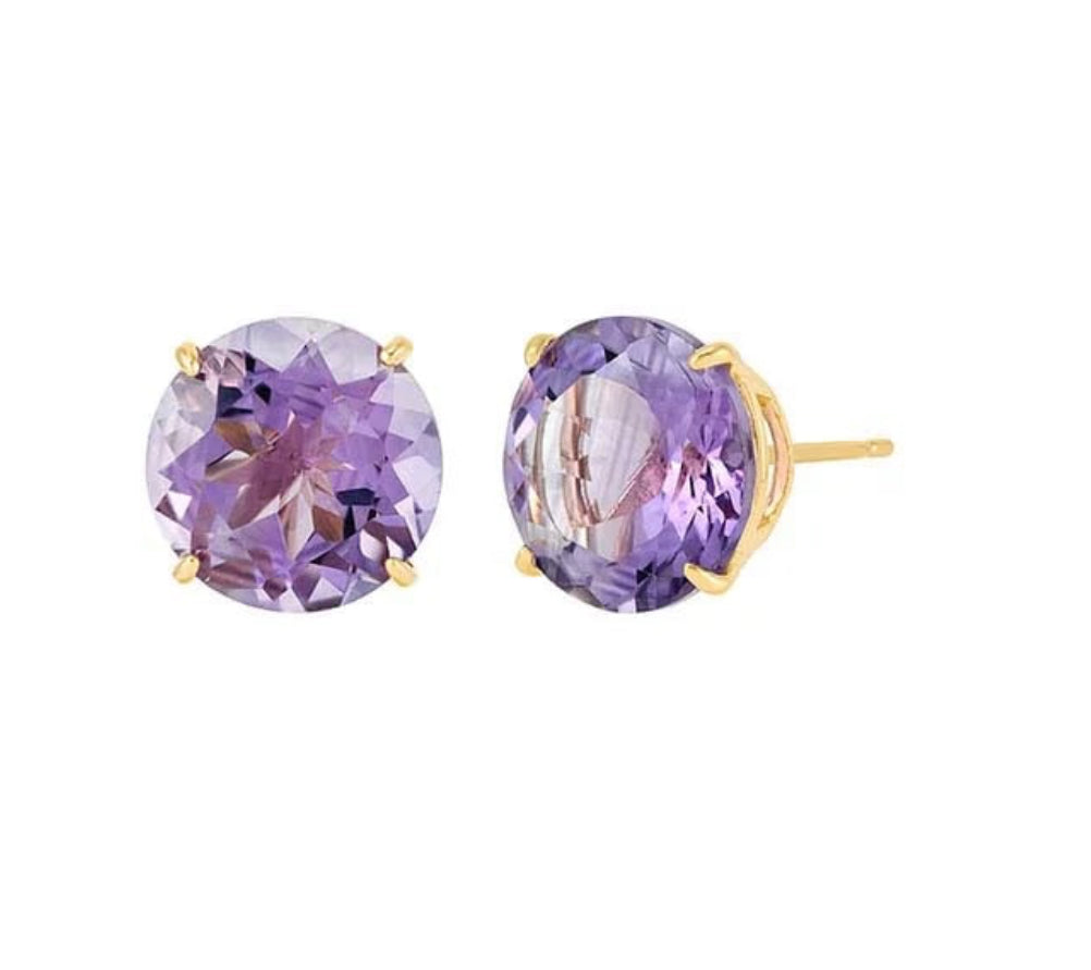 Round Amethys and Topaz