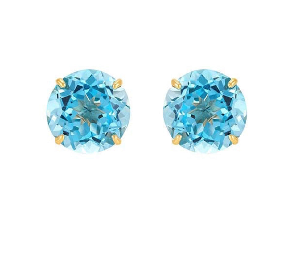 Round Amethys and Topaz