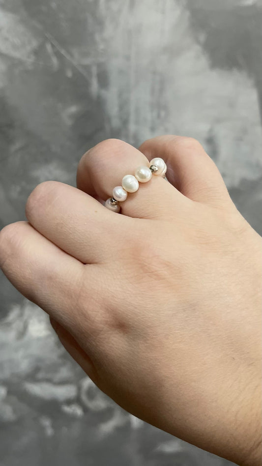 Elastic Pearls Rings