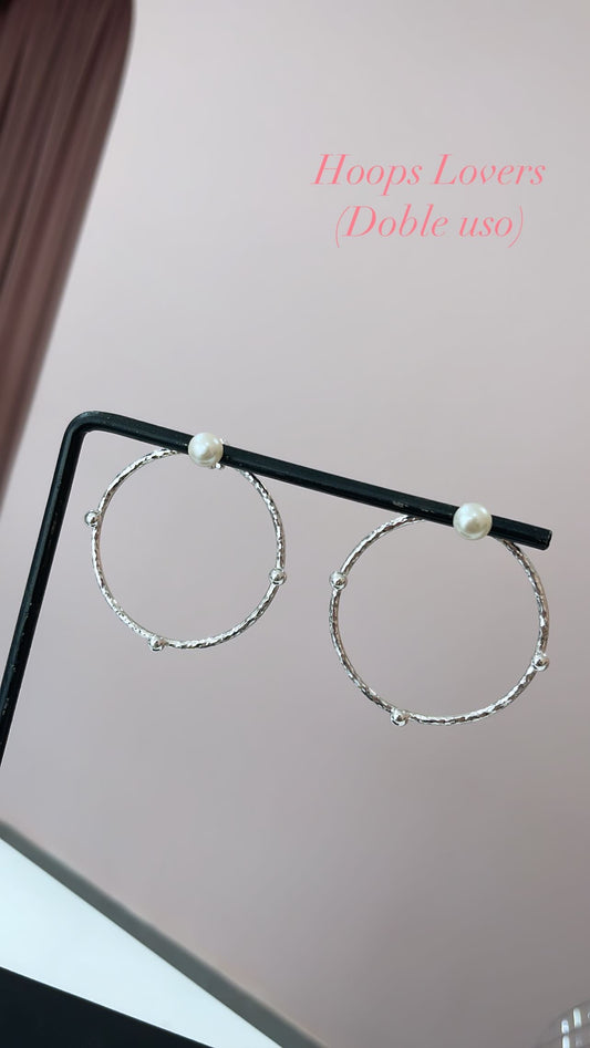Pearls Hoops (Pre order)
